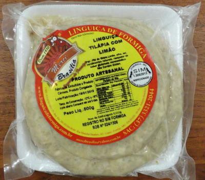 Linguiça de Tilápia com Limão