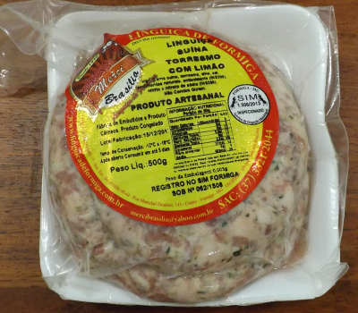 Linguiça Suína Torresmo com Limão