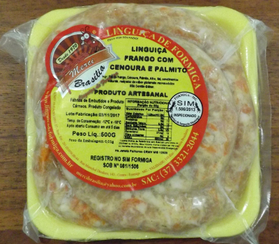 Linguiça de Frango com Cenoura e Palmito